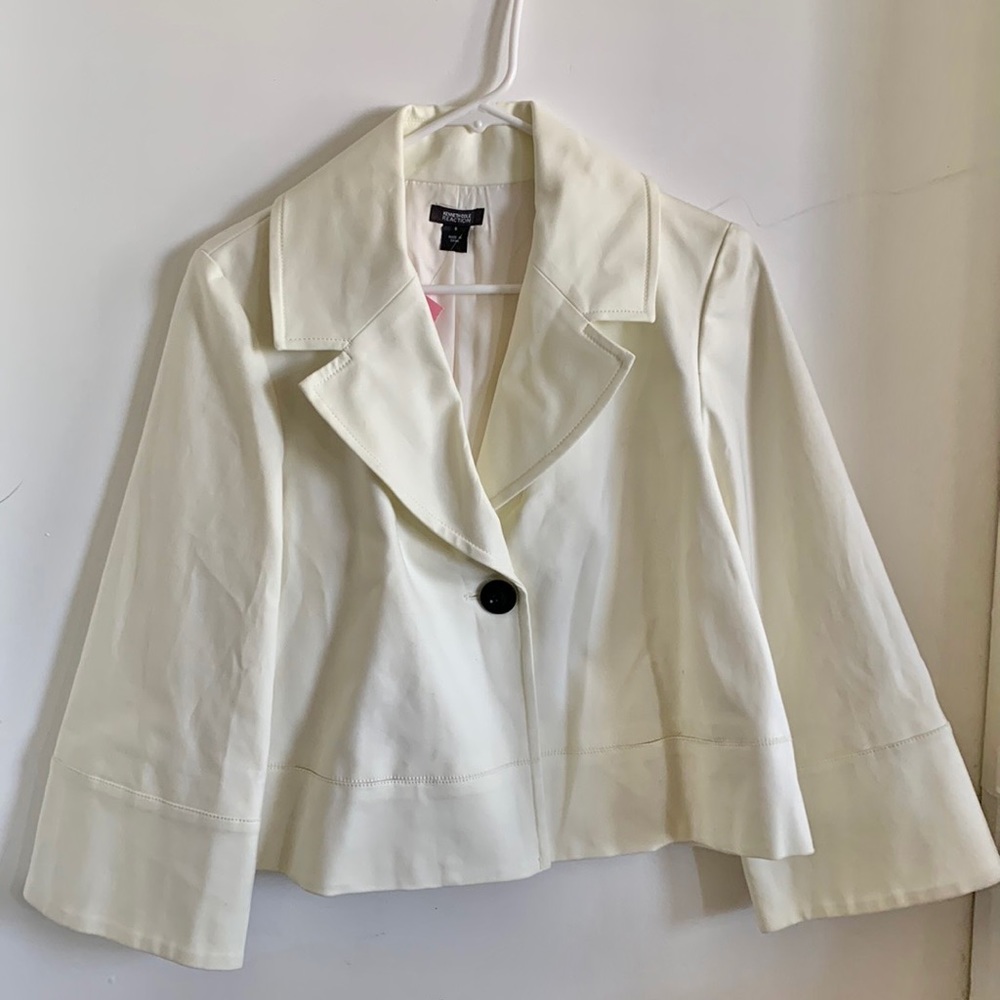 Beige Blazer Kenneth Cole Reaction SZ 8